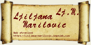 Ljiljana Marilović vizit kartica